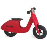 Simply Houten Loopfiets scooter - Rood