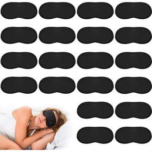 30 stuks zijden slaapmasker blinddoek - dames heren - reizen ploegenwerk - zwart Slaapmasker