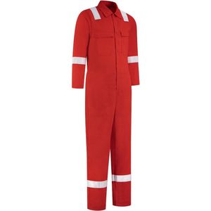 Dapro Safety Platform Kneepads Multinorm Tropen Overall - Maat 58 - Rood - Vlamvertragend , antistatisch en lasnorm