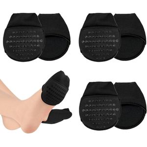 2 paar ademende halve sokken enkelsokken voor dames antislip voorvoetsokken voor dames onzichtbare teensokken voor dames halve sokken met teentopers