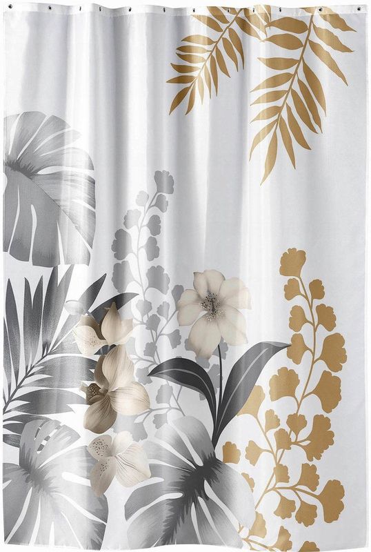 Douceur d'intérieur Kelly White Douchegordijn - Textiel, 180x200cm