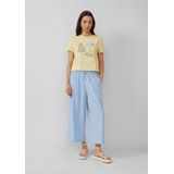 QS - Capri Broek - Lichtblauw - Wide Leg - 7/8 Lengte - Mid Waist