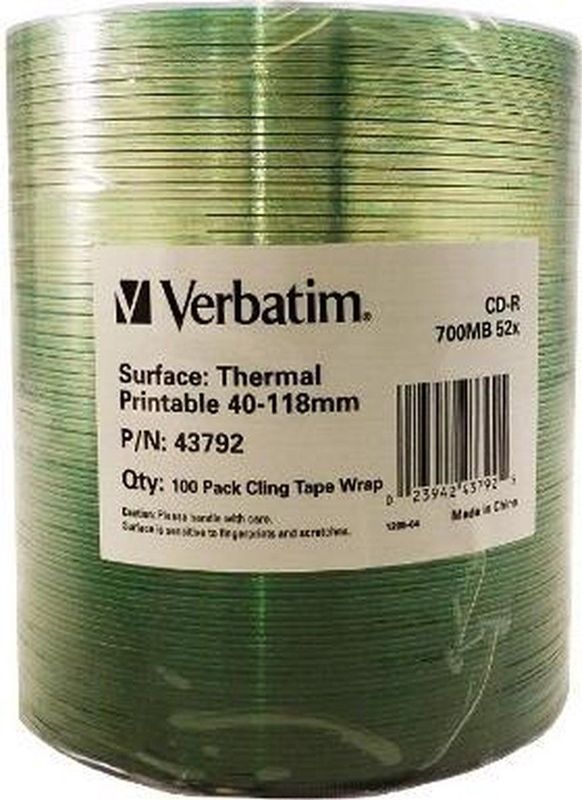 Verbatim 43792 lege cd CD-R 700 MB 52x 100 stuk(s)