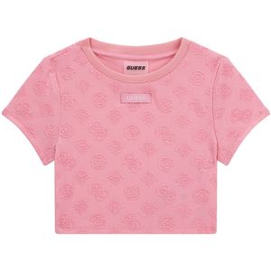 Guess Girls Cropped Shirt Pink - Maat 152