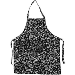 Praktisch keukenrestaurant voor dames - Jurk met zakken - Keukenschorten met zakken (3 kookgereedschap) .