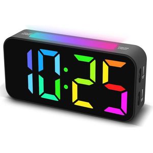 Digitale Wecker voor Slaapkamers met Groot Display en Nachtlampje - Dubbel Alarm en Sluimerfunctie