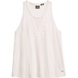 Superdry - Jersey hemdje met kant - Dames - Tops