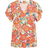 usha - BLUE LABEL - Blouse - Gemengde Kleuren - Wijde Blouse - Bloemenprint