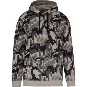 Kariban Herensweater met capuchon K476 - Grey Camouflage
