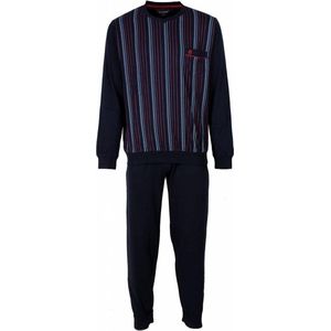 Paul Hopkins Heren Pyjama - 100% Katoen - Ronde Hals - Blauw - Maat S