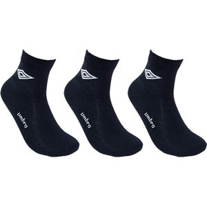 Umbro Premium sokken - sokken - 3 paar - maat 40-46 - zwart - sokken heren - unisex - Cadeau
