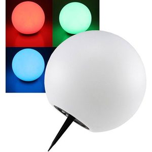 Buitenlamp RGB tuinbol Ø 25 solar IP44