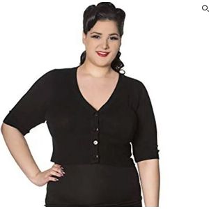 Banned Sweet Dreams Overload Cardigan Vestje Zwart - XXXL