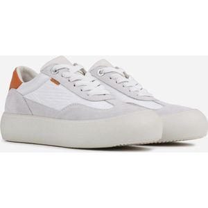 BRONX Gise-la Dames Sneaker - Wit/Oranje - Maat 38