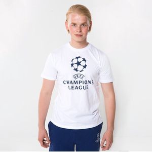 Champions League logo t-shirt senior - wit - Maat S - maat S