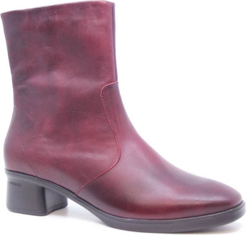 Hartjes 172.1901 - Enkellaarsjes - Aubergine - Wijdte G - Anatomisch Voetbed