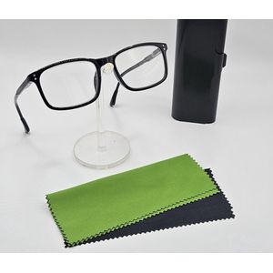 Bril op sterkte +2,5 / unisex leesbril / universele bril voor lezen met 2 microvezeldoekjes / leeshulp zwarte leesbril unisex +2.5 dames heren / met reinigingsdoekjes / flexibele tempels / 013514 / reading glasses / lunette de lecture / Aland optiek