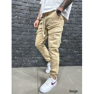 Heren Jogging Jeans – Slim Fit Spijkerbroek met Trekkoord – Comfortabel & Trendy