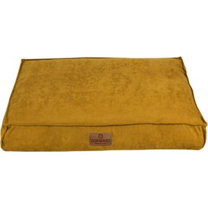Topmast Velours Soft Serie - Hondenkussen - Yellow Gold - Maat M - 76 x 56 cm - Hondenbed - Hondenkussens - Honden Ligbed