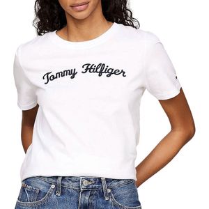 Tommy Hilfiger Regular Script T-shirt Met Korte Mouwen