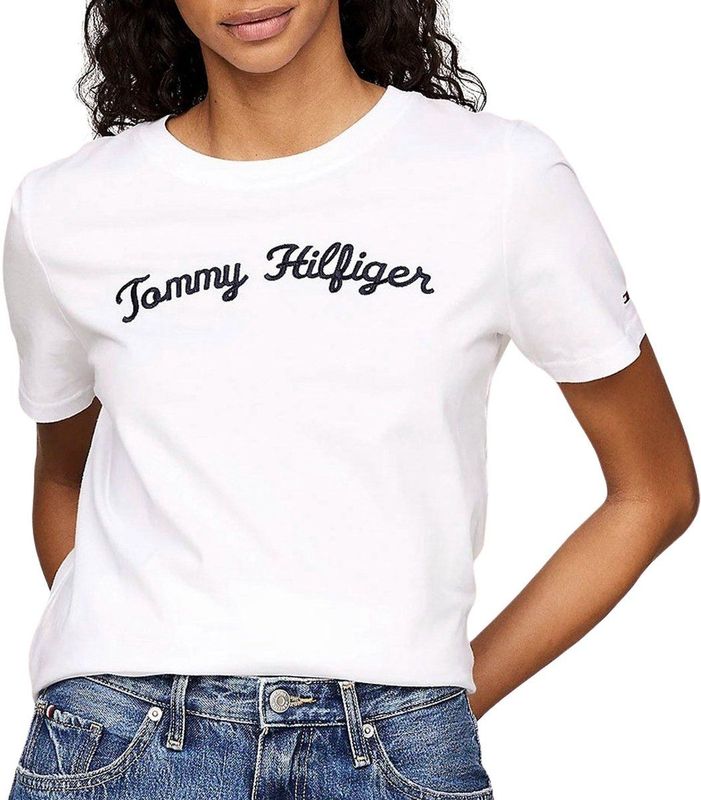 Tommy Hilfiger Regular Script T-shirt Met Korte Mouwen