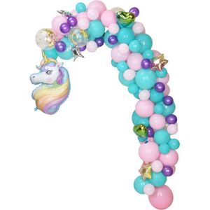 Bouw je Eigen Ballonnenboog Set Unicorn, 120dlg.