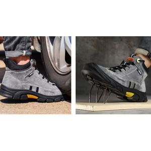 Selevie Veiligheidsschoenen voor Mannen & Vrouwen maat 42 – Stalen Neus – Antislip – Anti-Punctie – Ademend – Werk- & Industrieschoenen – Zwart