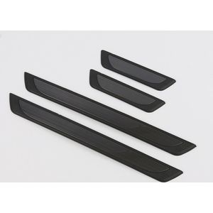 Instaplijsten (instapstrips) voor Renault Captur 2 2019 (5 deurs) - Kras bescherming - Set van 4 - Zwart Glans