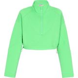 myMo - Fashion Look Collection - Sweatshirt - Cropped - Met Half-Zip Kraag
