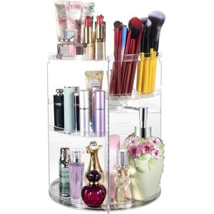360° roterende make-up organizer - draaiende badkamer organizer met cosmetische opslag