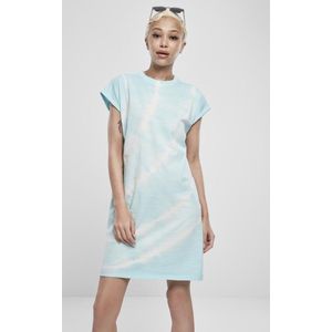 Urban Classics - Tie Dye Korte jurk - M - Blauw
