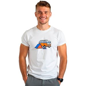Kruskis Hippie Van Trek T-shirt Met Korte Mouwen Wit M Man