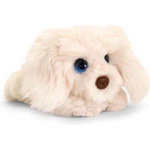 Keel Toys Pluche Labradoodle Wit Honden Knuffel 32 cm - Honden Knuffeldieren - Speelgoed Voor Kind
