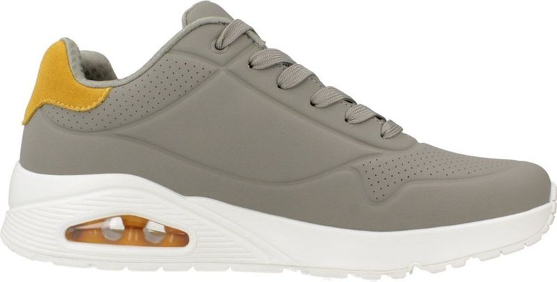 Skechers - Street Uno - Herensneakers - Groen Geel - Durabuck