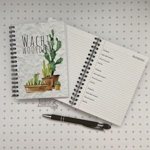 LeuksteKaartjes.nl by xMar - Wachtwoordenboekje A6 - Cactus No:01 (Wachtwoorden - Cactussen groot en klein in pot)