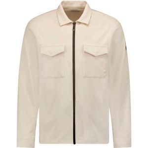 No Excess Regular Fit Overshirt Cream