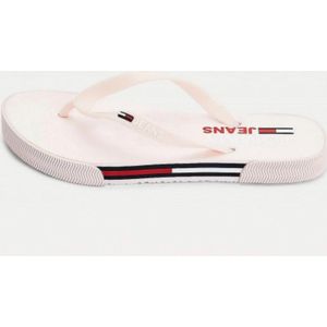 Tommy Hilfiger Slippers - Maat 37 - Vrouwen - lichtroze - wit - rood
