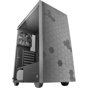 PC Behuizing met Tempered Glass en Dubbel Stofdicht Magnetisch Rooster