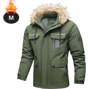 Livano Winterjas - Parka - Heren - Winter - Jas - Volwassen - Stijlvol - Met Capuchon - Gewatteerde Jas - Legergroen - XS