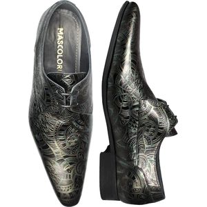 Mascolori Herenshoenen - Funky Forest - Handgemaakte Schoenen in Leer - Maat 47