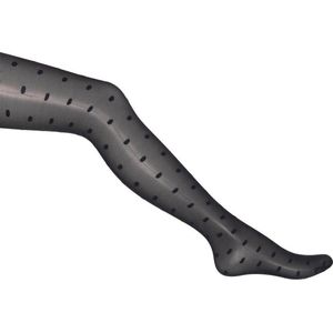 Bonnie Doon - Dames - Jolly Dots Tights - Zwart - maat 36/38