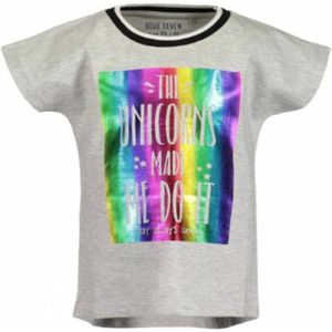 Shirt unicorn grijs maat 92