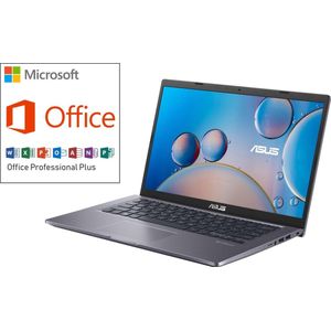 Asus 14 inch laptop - FULL HD (1920*1080) IPS paneel - 8GB RAM - 256GB SSD - ACTIE: Tijdelijk met Gratis Office 2021 (permanente versie, bevat o.a. Word, Excel, Outlook)