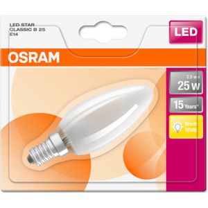 OSRAM 4052899936478 LED-lamp Energielabel A+ (A++ - E) E14 Kaars 2.5 W = 25 W Warmwit (Ø x l) 35 mm x 99 mm 1 stuk(s)