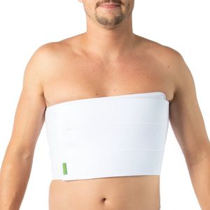 BraceID - Elastische Ribbrace - Man - Zwart - Elastiek - Ademend