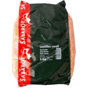 Sabarot Rode linzen - Zak 5 kilo