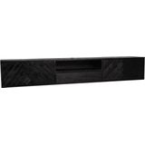 Zwevend tv-meubel New York 240 cm - zwart