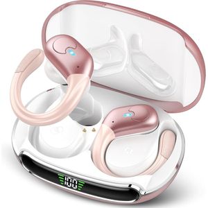 Draadloze Bluetooth-hoofdtelefoon met 60 uur speeltijd en HD-ENC-technologie