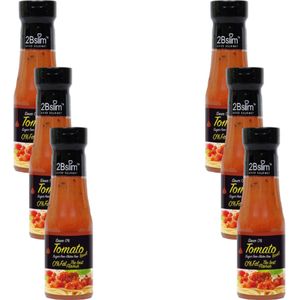 2BSlim | Pastasaus | Tomaat Basilicum | 6 stuks | 6 x 250 ml