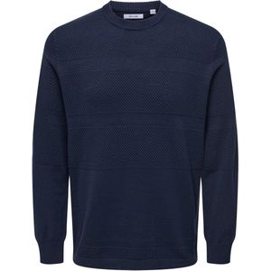 Only & Sons - Onsmalik Reg 12 - Trui - Navy Blazer - Regular Fit